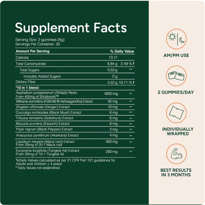 Himalayan Shilajit Energy Gummies™